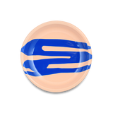 Primavera Small Plate 18cm Cobalt on Peach