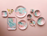 Bornn Enamelware Swirl Marble Blush Pink