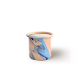 Lilium-Patchouli Candle in New Marble Peach Enamel Container