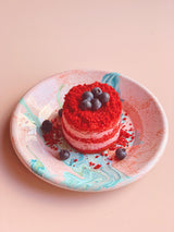 New Marble Large Flat Plate 25cm Blush