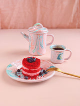 New Marble Large Mug 300cc Blush