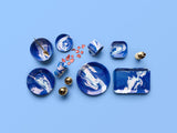 New Marble Small Tumbler 250cc Cobalt