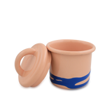 Primavera Canister 9cm 300cc Cobalt on Peach