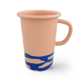 Primavera Latte Mug 500cc Cobalt on Peach
