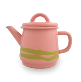 Primavera Medium Tea Pot 800cc Chartreuse on Rose