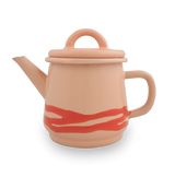 Primavera Medium Tea Pot 800cc Coral on Peach