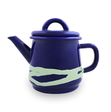 Primavera Medium Tea Pot 800cc Mint on Indigo