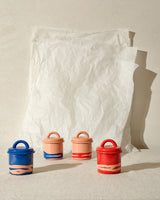 Primavera Canister 9cm 300cc Cobalt on Peach