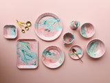 New Marble Cookie Plate 12cm Blush