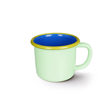 Colorama Large Mug 300cc Mint and Electric Blue with Chartreuse Rim