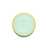 Colorama Cookie Plate 12cm Mint with Chartreuse Rim