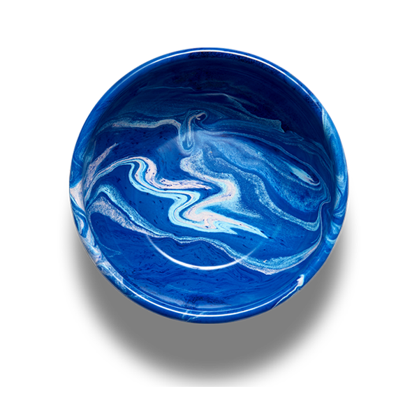 New Marble Bowl 16cm Cobalt
