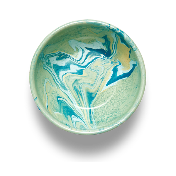 New Marble Bowl 16cm Mint